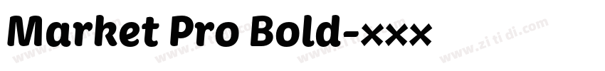Market Pro Bold字体转换